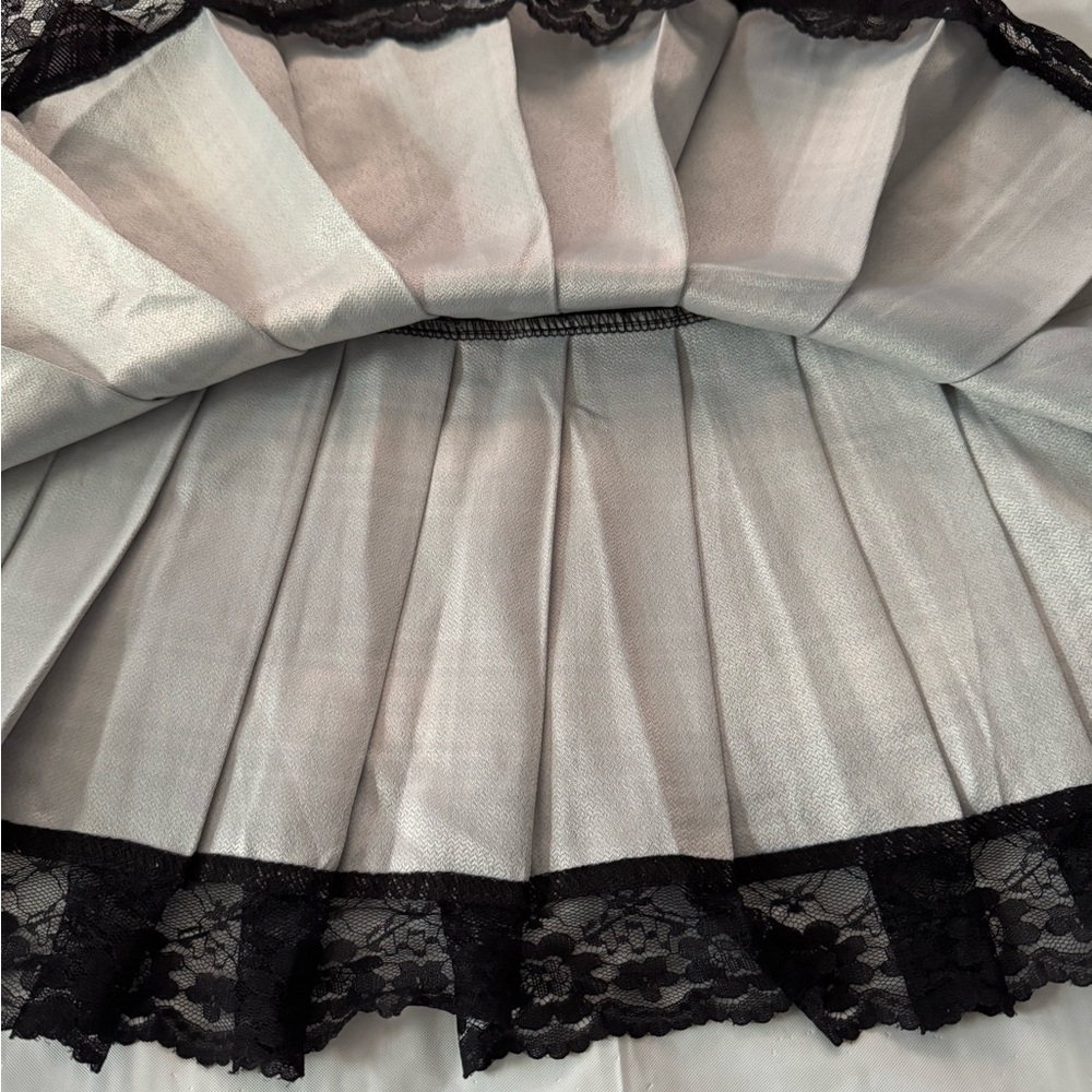 Plaid Pink and Black Skirt - Picture 5 of 13